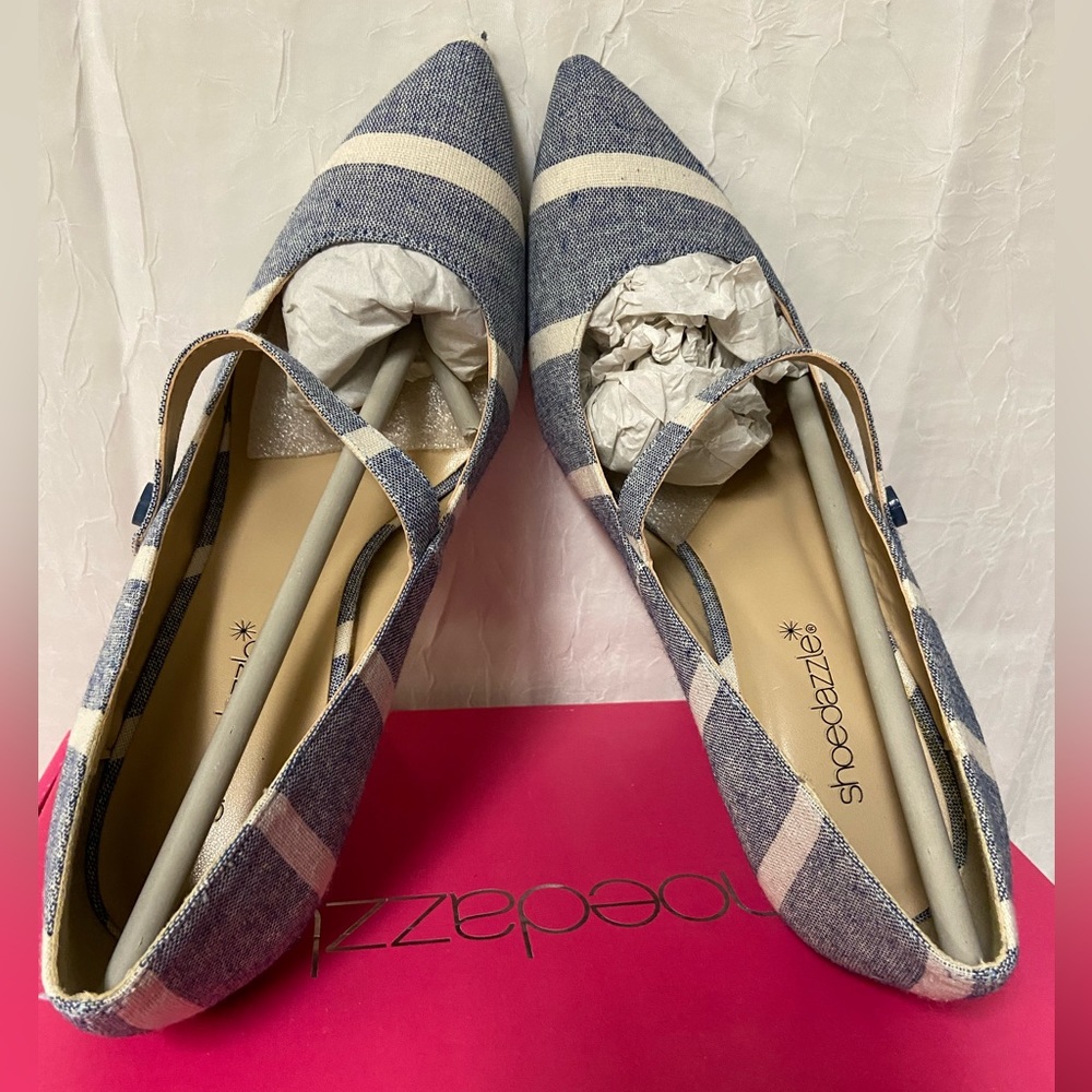 MANA - Light Denim with White Stripe Stiletto (NWOT) - Picture 3 of 9